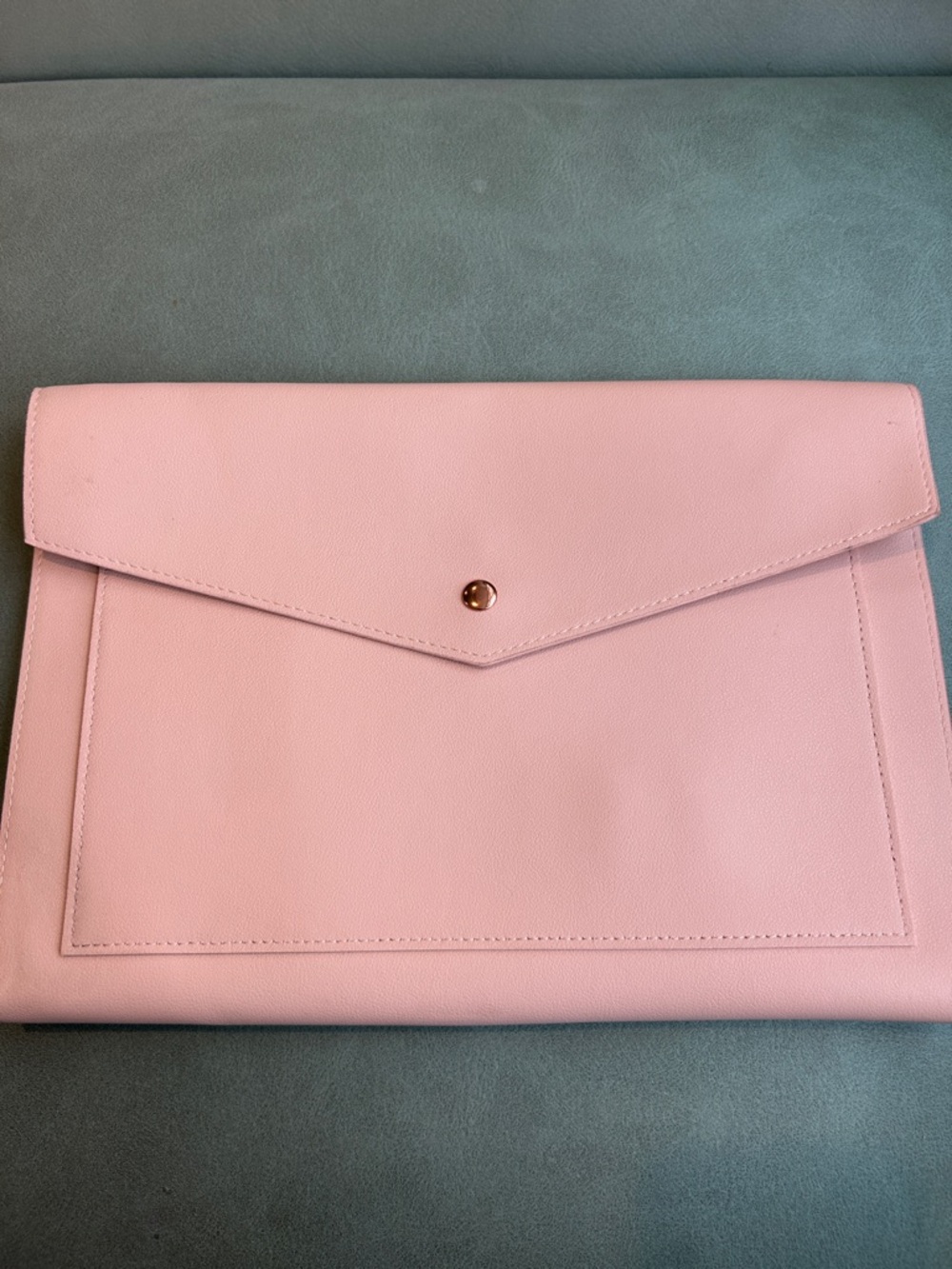 Glass Ladder & Co. Blush Pink Luxury Envelope Clutch